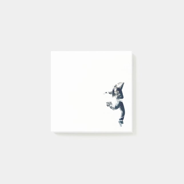 Coole Hip Hop Dancer Girl Illustration Post-it Klebezettel (Vorderseite)
