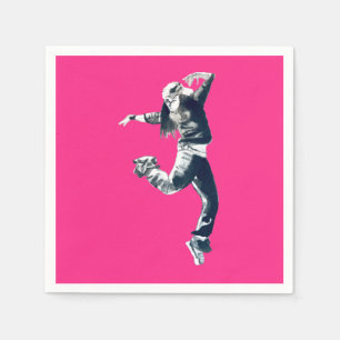 Coole Hip Hop Tänzerkunst Serviette