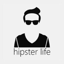 Coole Hipster-Leben-Ikone YouTube-Symbol