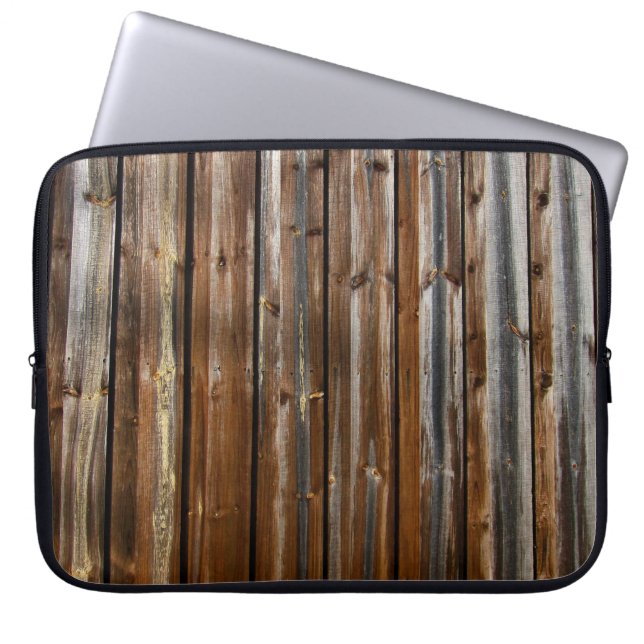 Coole Holzstruktur Laptopschutzhülle (Vorderseite)