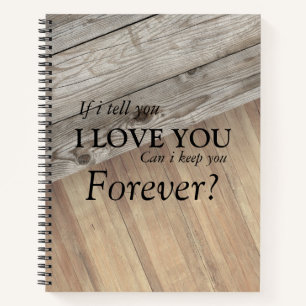 Coole Holzstruktur Notizbuch