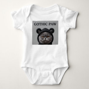 Coole Hoodie-Katze Urban Style Baby-Body Baby Strampler