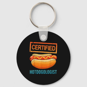 Coole Hotdog-Outfit Für Männer Frauen Erwachsener Schlüsselanhänger