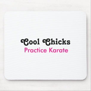 Coole Hühner üben Karate T-Shirt Mousepad