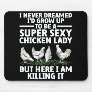 Coole Hühnerdamen-Kunst für Frauen Mutterhenne Her Mousepad