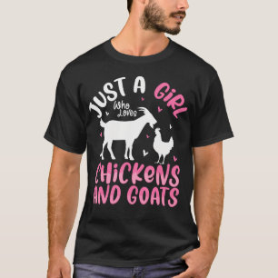Coole Hühnerziegen Mädchen Pygmäe T-Shirt