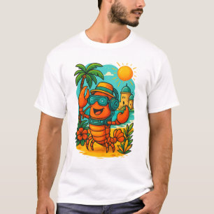 Coole Hummer Vibes - Funny Summer Beach T - Shirt