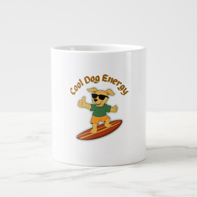 Coole Hundeenergie Jumbo-Tasse (Vorderseite)