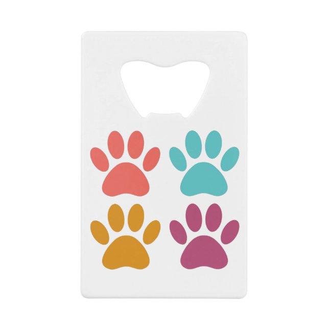 Coole Hundepapierdrucke Geldbeutel Flaschenöffner (Vorderseite)