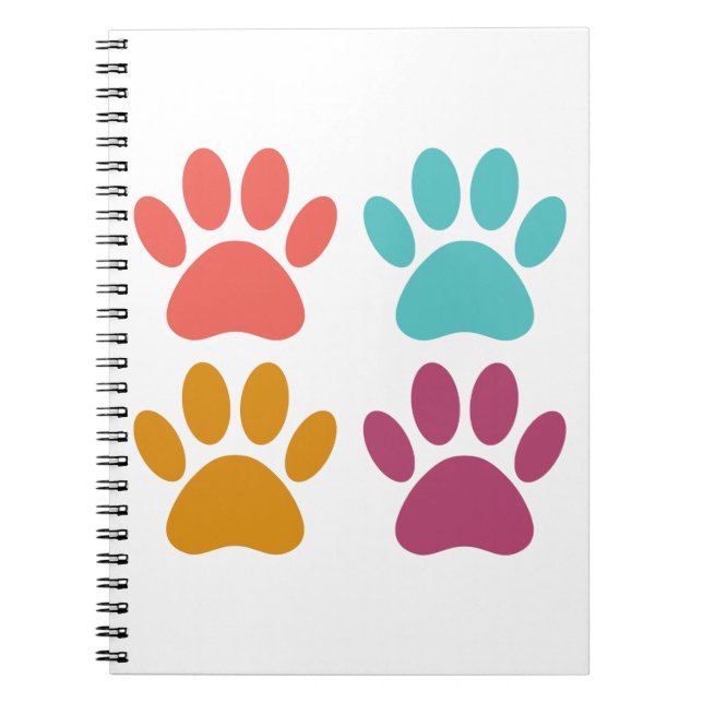 Coole Hundepapierdrucke Notizblock (Vorderseite)