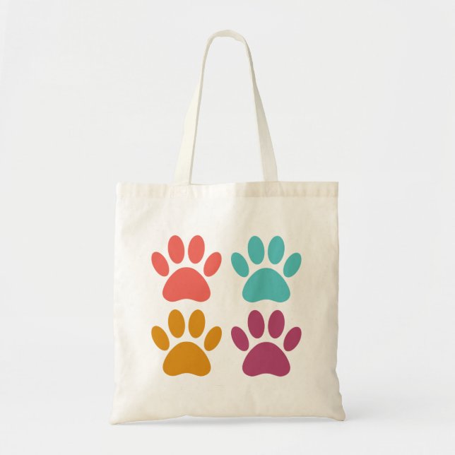 Coole Hundepapierdrucke Tragetasche (Vorne)