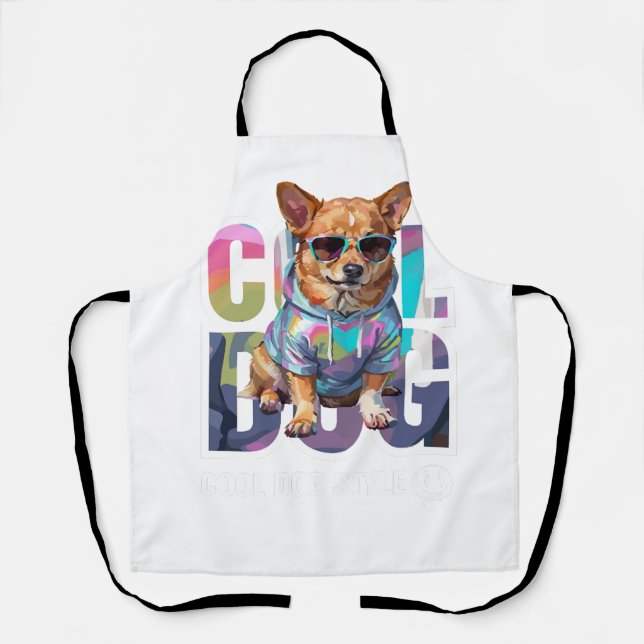 Coole Hundestyle Schürze (Vorderseite)