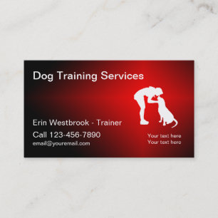 Coole Hundetraining Visitenkarten Visitenkarte