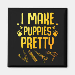 Coole Hundetrimmer-Kunst für Männer Frauen Hund Hu Magnet
