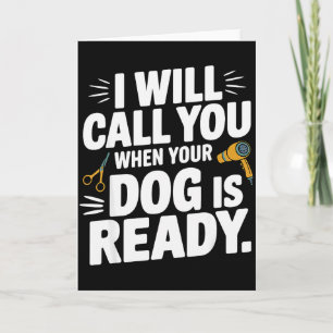 Coole Hundetrimmer-Kunst für Männer Frauen Hundetr Karte