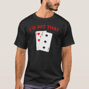 Coole Id trifft auf den Poker des Gambling Card-Sp T-Shirt