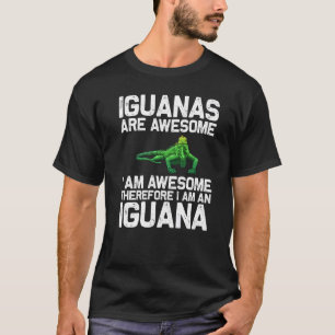 Coole Iguana für Männer Lizard Reptile Herpetol T-Shirt