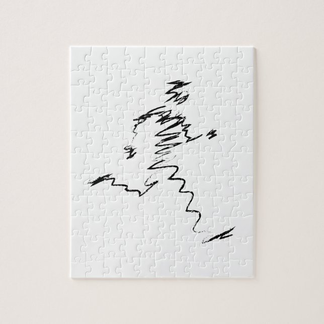 Coole Illustration des Läufers (Vertikal)