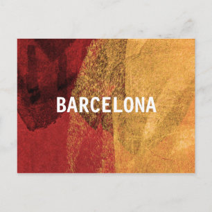 Coole Inspiration für Barcelona Modernes Design Postkarte