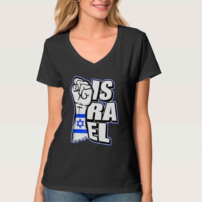 Coole israelische Flagge - Israels Flagge T-Shirt (Vorderseite)