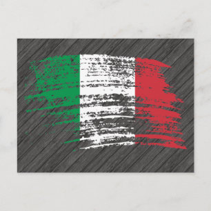 Coole italienische Flagge Postkarte