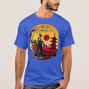 Coole japanische Kunst Samurai, Niedliche japanisc T-Shirt