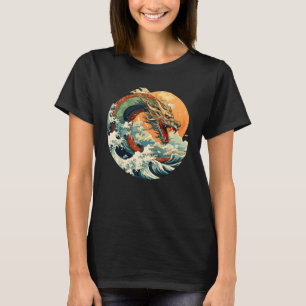 Coole japanische Schlangendrachen mit Wave Kostüm T-Shirt