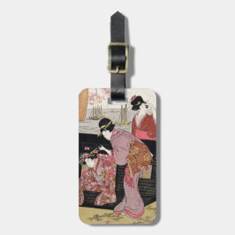 Coole japanische ukiyo-e Trio Geisha-Damenrolle Gepäckanhänger
