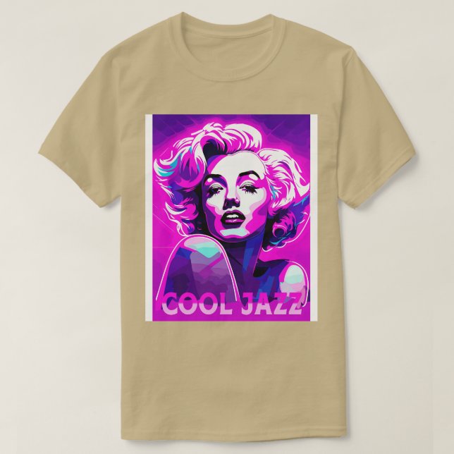 coole Jazz Neon Science Fiction T-Shirt (Design vorne)