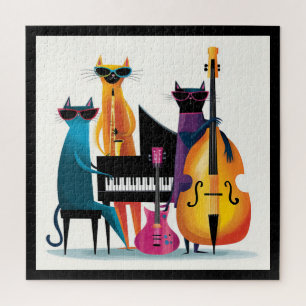 Coole Jazzkatzen Musiker Band