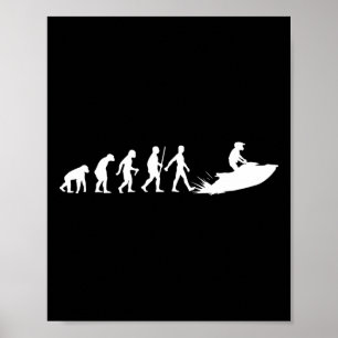 Coole Jet Ski für Männer Evolution Wasserski Poster