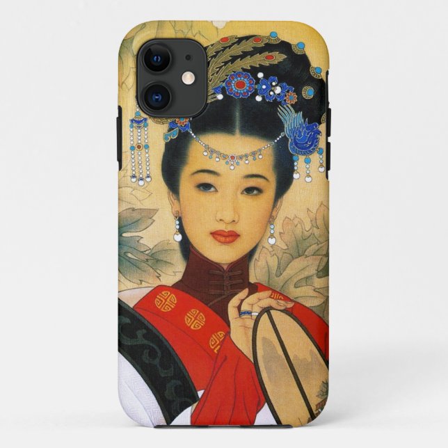 Coole junge schöne chinesische Kunst Prinzessin Case-Mate iPhone Hülle (Rückseite)
