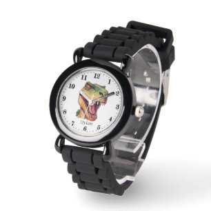 Coole Jungen Dinosaurier geben Namen Armbanduhr