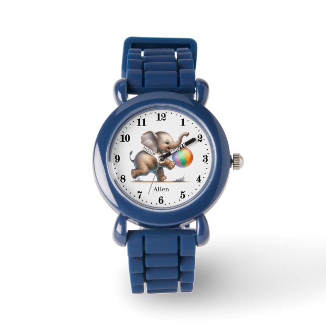 Coole Jungen geben den Namen Elefant Watch Armbanduhr (Vorderseite)