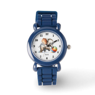 Coole Jungen geben den Namen Elephant Armbanduhr