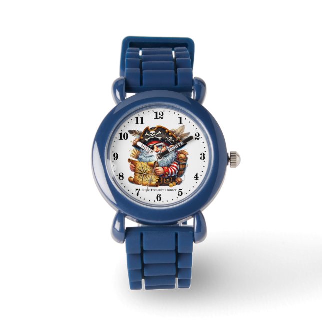 Coole Jungen rauben kleine Schatzsucher Armbanduhr (Vorderseite)