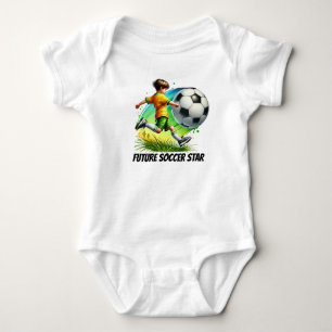 Coole Jungen Zukunft Fußball-Star individuell anpa Baby Strampler