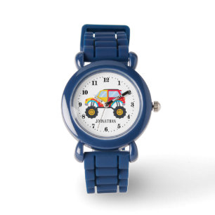 coole Jungs, die LKW lieben, geben Namen Armbanduhr