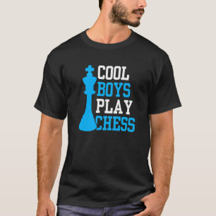 Coole Jungs spielen Schachspiel-Match Player Hobby T-Shirt
