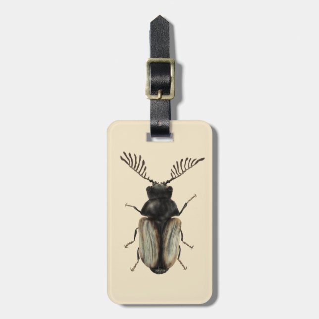Coole Käfer-Insektenkunst Gepäckanhänger (Vorderseite vertikal)