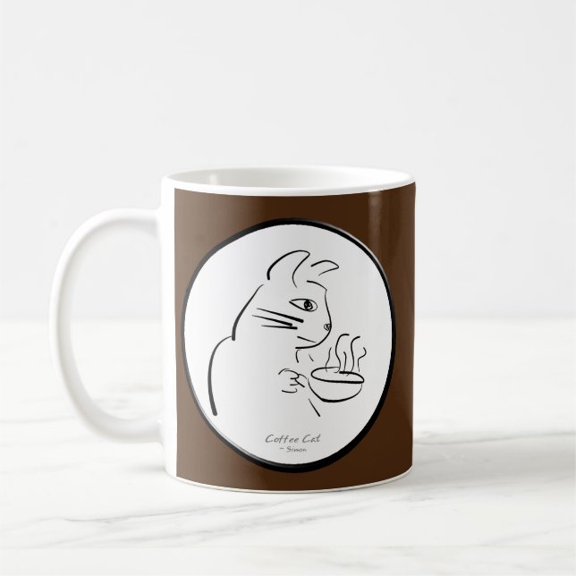 Coole Kaffee-Katzen-Tasse Kaffeetasse (Links)