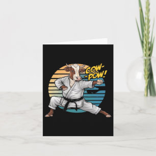 Coole Kampfkünste Kuh die Karate Kuh in Karte