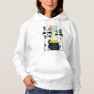 Coole Kaninchen und Topf voller Gold Hoodie