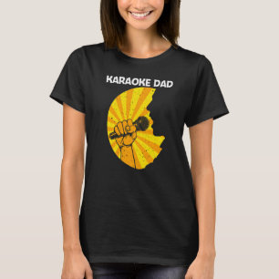 Coole Karaoke für Papa Sänger Karaoke Maschine T-Shirt