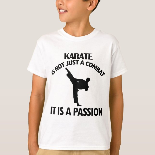 coole Karate ENTWÜRFE T-Shirt (Vorderseite)