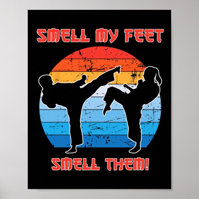 Coole Karate Geschenke für Jungen Mädchen duften F Poster (Vorne)