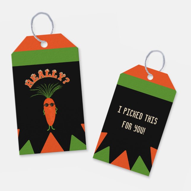 Coole Karottensammlung Geschenkanhänger (Von Creator hochgeladen)