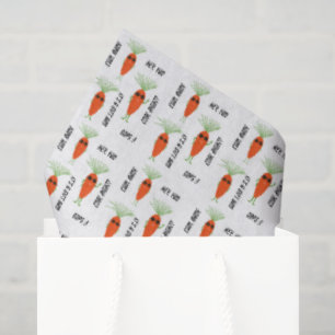 Coole Karottensammlung Seidenpapier