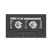 Coole Kassette Tape Visitenkarten für DJs
