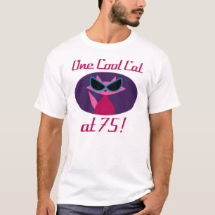 Coole Katze 75. Geburtstag T-Shirt